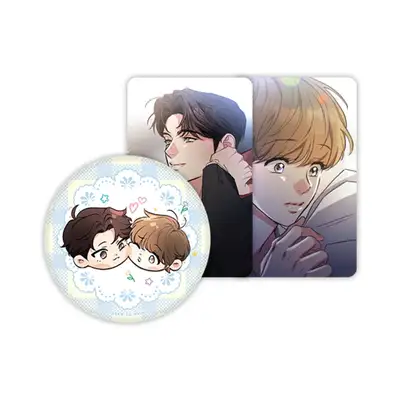 A Love Story by Negligence (2nd Collaboration) Sticky Mirror Button Set