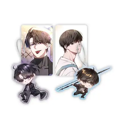 The Hunter Wants to Live Quietly Acrylic Keyring Set