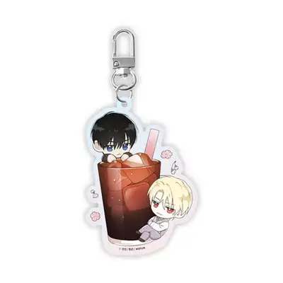 Guiding Hazard Spring Light Cafe Acrylic Keyring