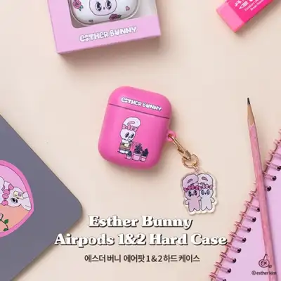Esther Bunny AirPods 1&2硬壳保护套+赠送亚克力钥匙扣