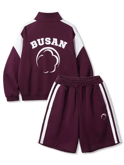 Busan Crew Training Set Up Burgundy