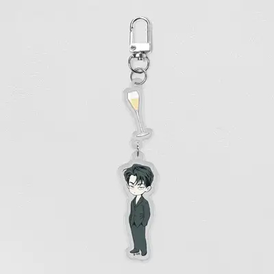 POP THE BEYOND Pizza Delivery Boy and Gold Palace Seo-an Acrylic Keyring