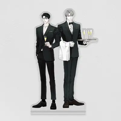 POP THE BEYOND Pizza Delivery Person and Gold Palace Couple Acrylic Stand