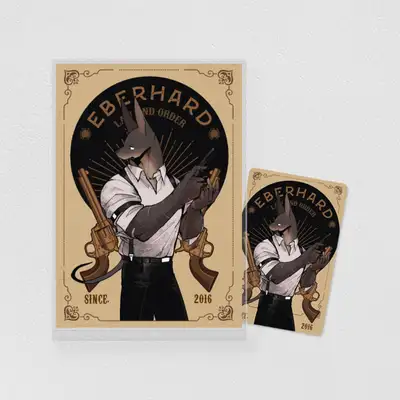 Miss Cat and Her Bodyguards Acrylic Stand