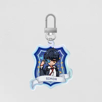 Necromancer School's Summoning Genius Simon Acrylic Keyring