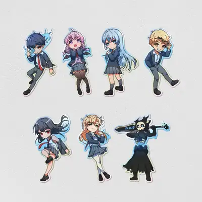 The Summoning Genius of Necromancer School Diecut Sticker Set