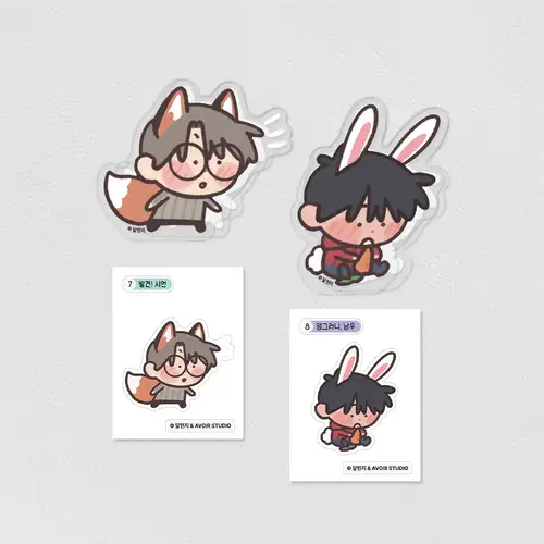A Million Won Romance Acrylic Clips 2 Types