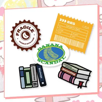Banana Scandal - Carrier Sticker SET