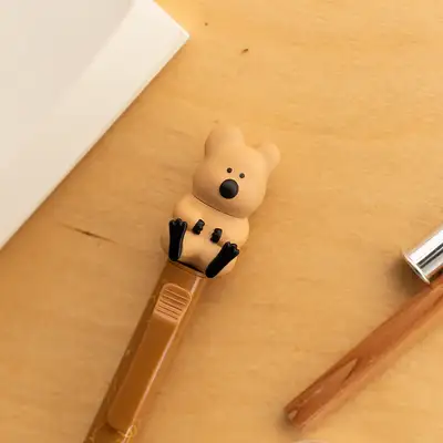 开心短尾袋鼠人偶笔