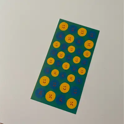 Happy Saddy Sticker