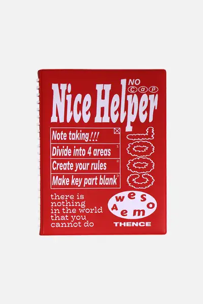 活页夹订书机笔记本_Nice_Red