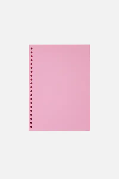 Binder Note Paper_Pink [For Loose Leaf Binder Note]
