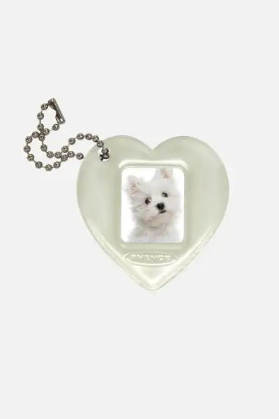 Shimmer Photo Frame Key Holder_Cream Heart