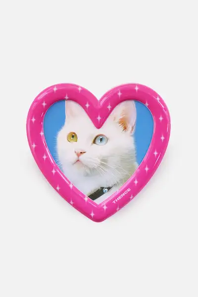 Magnet Stand Photo Frame_Heart_Pink
