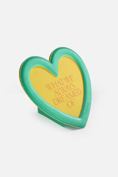 Magnet Stand Photo Frame_Heart_Green