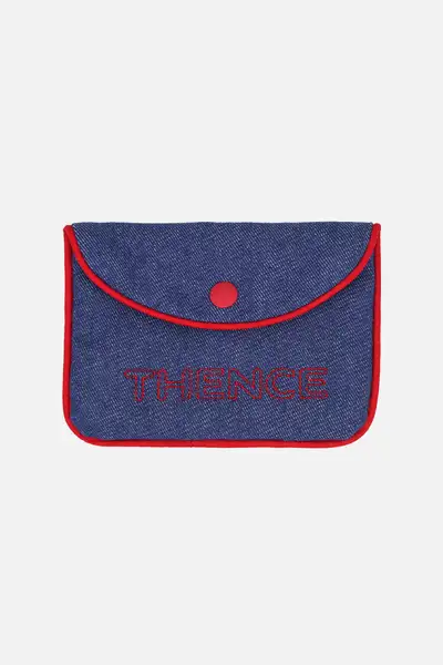 Snap Denim Pouch