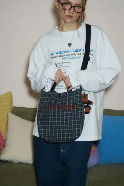 Check Mini Cross Bag