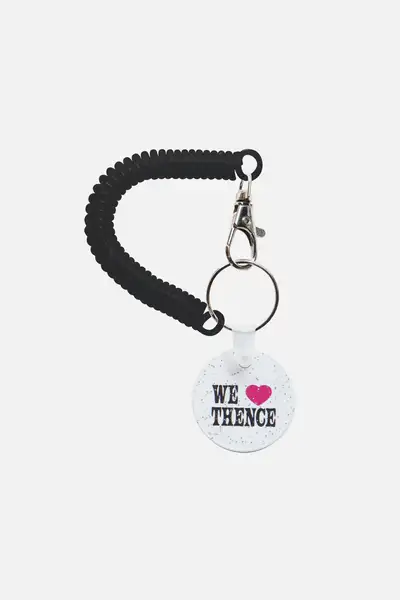 Glitter Key Holder_White