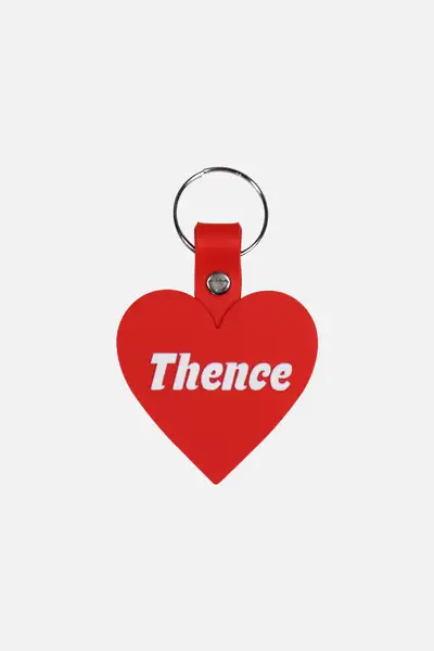 Rubber Key Holder_Heart_Red
