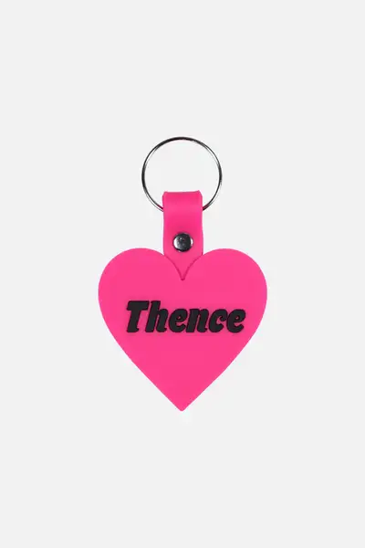 Rubber Key Holder_Heart_Pink