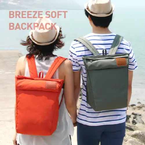 BREEZE Soft Backpack Waterproof Backpack
