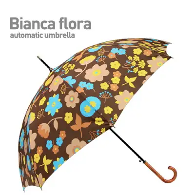 BIANCA FLORA（ブラウン）自動長傘