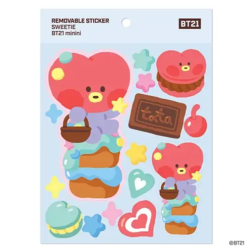 [BT21] リムーバブルステッカー [スウィーティ]- タタ(TATA) — 1
