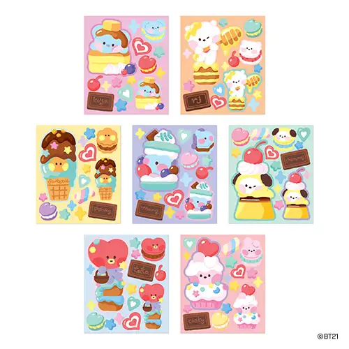 [BT21] リムーバブルステッカー [スウィーティ]- タタ(TATA) — 4