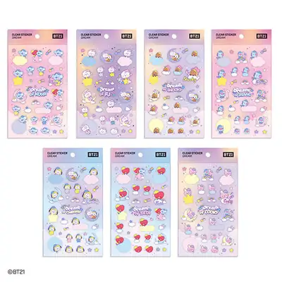 [BT21] ベイビー クリア ステッカー DREAM
