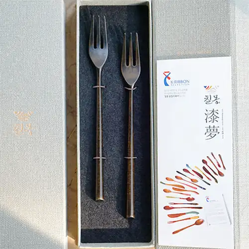 Chilmong Noa Nature Lacquered Wood Tea Fork 1pcs — 3