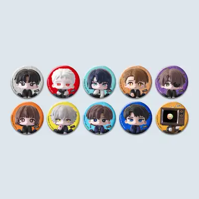 [Goods] Even If I Fall Into a Ghost Story, I Still Have to Go to Work - Random SD Glitter Can Badge 2025 Ver.