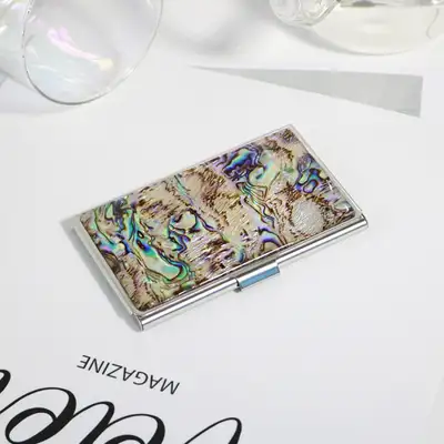 Thousand Years of Light Luminous Mother-of-Pearl Business Card Case M - Mother-of-Pearl Pattern