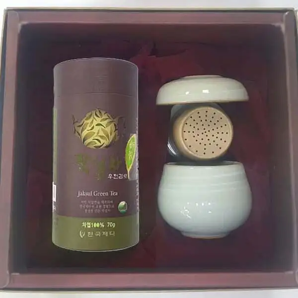 Ujeon Gamro Green Tea Single-Serving Tea Set Gift Box - Chuseok Holiday Gift