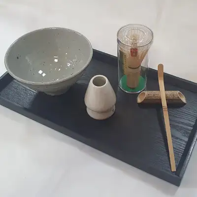 Dadoobang Matcha Tea Set 6-Piece Set Model 201803/Tea Bowl, Tea Whisk, Tea Stand, etc.