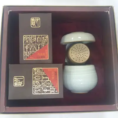 Organic Medium-Grade Green Tea 80g with Single-Serve Tea Set Gift Box