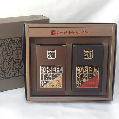 Jotaeyeonga Mid-Grade Green Tea + Yellow Tea Set - Organic Handmade from Jirisan