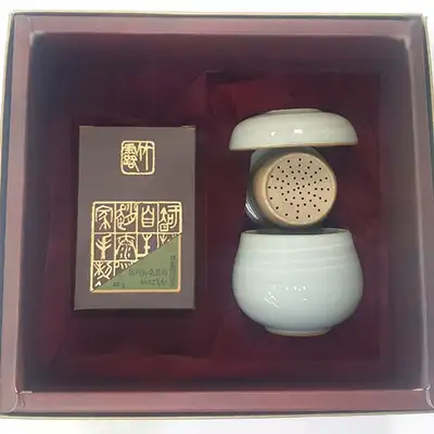 Organic Sejak Green Tea 40g with Single-Serving Tea Set Gift Box