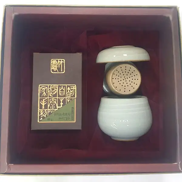 Organic Sejak Green Tea 40g with Single-Serving Tea Set Gift Box