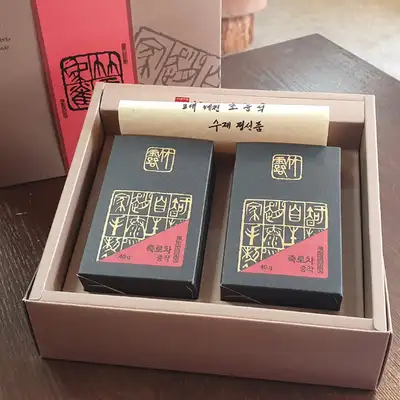 チョ・テヨン皮革路茶 中作(緑茶) 80g 智異山オーガニック手作り緑茶