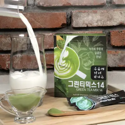 Green Tea Mix 20 to Mix with Milk 12g 10 Sticks
