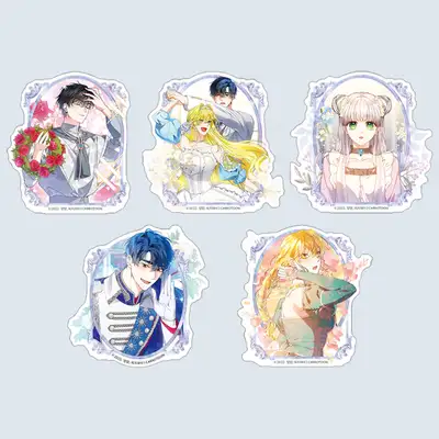 [Goods] The Perfect Ending Plan for the Villain in the Fairy Tale - Removable Sticker 5-Piece Set