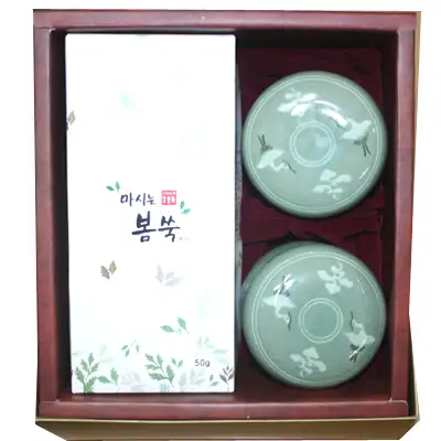 조태連家 ヨモギ茶 夫婦茶器セット 正月 秋夕 感謝ギフト