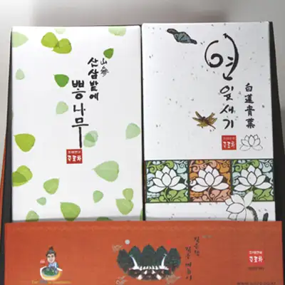 竹露茶2種ギフトセット4号-桑の葉茶+蓮の葉茶