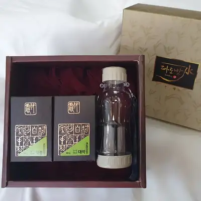 ジョテヨンレザーロチャ大作緑茶携帯茶器セット