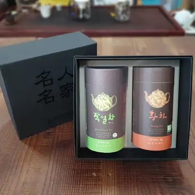 Tea Gift Set (Jeongseon Green Tea + Yellow Tea) Lunar New Year Holiday Thank You Gift