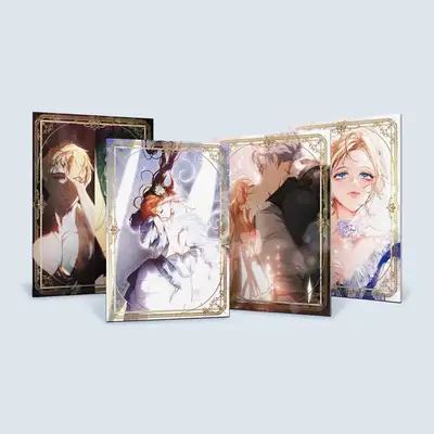 [Goods] Secret Lady - Gold Foil Illustration Board 4-Piece Set