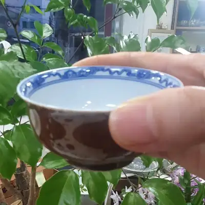 Sogyeong Zijin Glaze Celadon Horse Pattern Teacup Luxury Gift Set Tableware