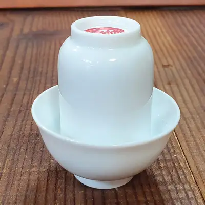 Taiwan Zhu Jun Wen Xiang Bei Set (White Porcelain) Spherical/Wen Bei 1 Xiang Bei 1