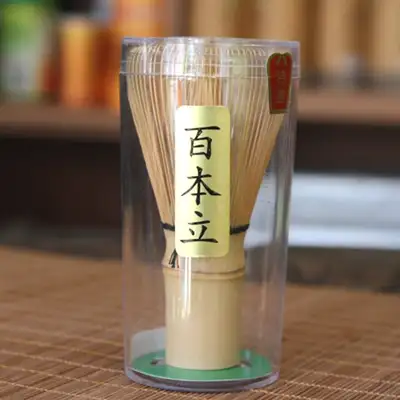 韓国の職人が製作した茶筅(ちゃせん) 100本-黄竹 抹茶用竹製茶筅