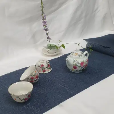 Taiwan Samhee Table Mat & Table Runner – Tea Ceremony & Home Cafe Interior Mat (185×25cm)